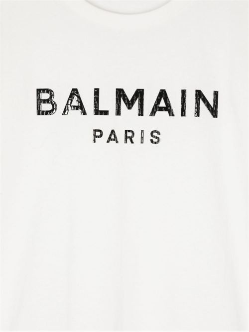 T-shirt bambino maniche corte BALMAIN Kids | BV8P01Z0057102NE